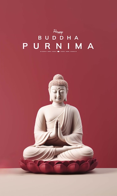 Glückliche Buddha-Purnima-Collage