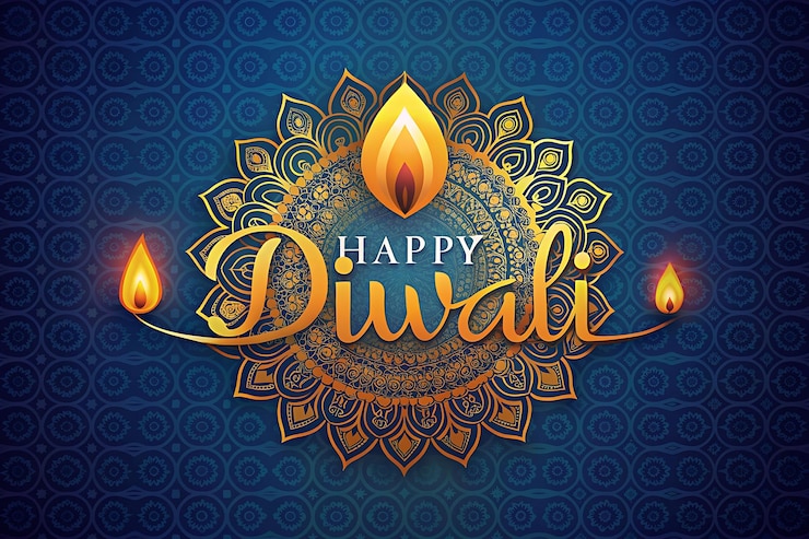 Foto glückliche diwali-illustration