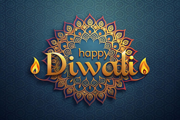 Foto glückliche diwali-illustration