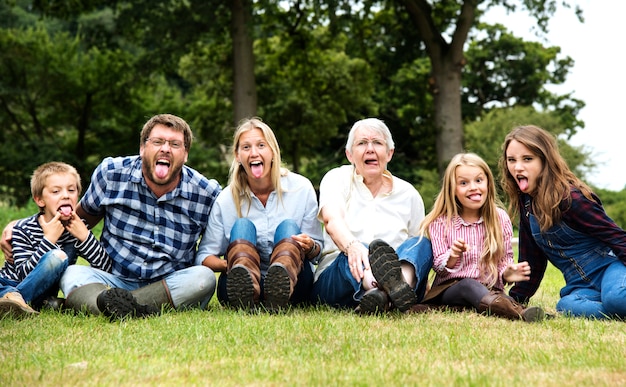 Glückliche Familie