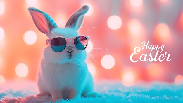 Glückliche Oster-Grüßkarte für die Osterfeiern Feierliche Dekoration Urlaubskonzept