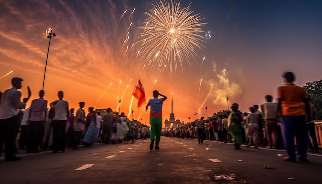 Glückliche und feierliche Fotografie zum indischen Unabhängigkeitstag