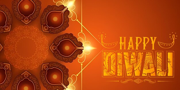 Glücklicher Diwali-Hintergrund l Diwali-Festival-Banner l elegantes Glückliches Diwali-Banner-Design für soziale Medien