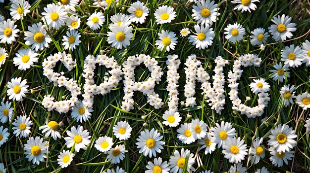 Glücklicher Frühlings-Naturblumen-Hintergrund mit Text-Effekt