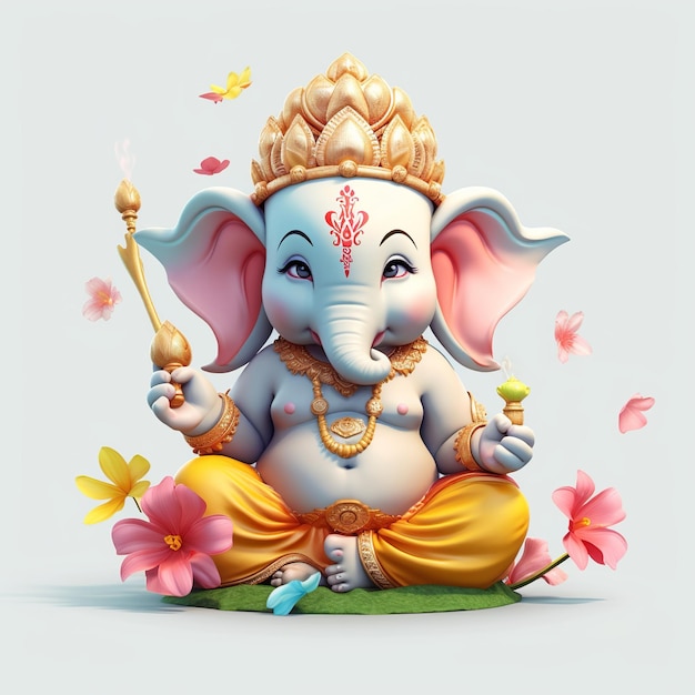 Glücklicher Ganesh Chaturthi Generative ai