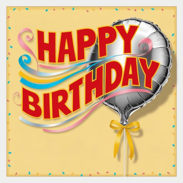 Glücklicher Geburtstag-Vorlage, die von KI generiert wurde
