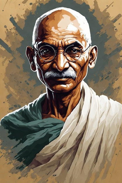 Glücklicher Ghandhi Jayanti