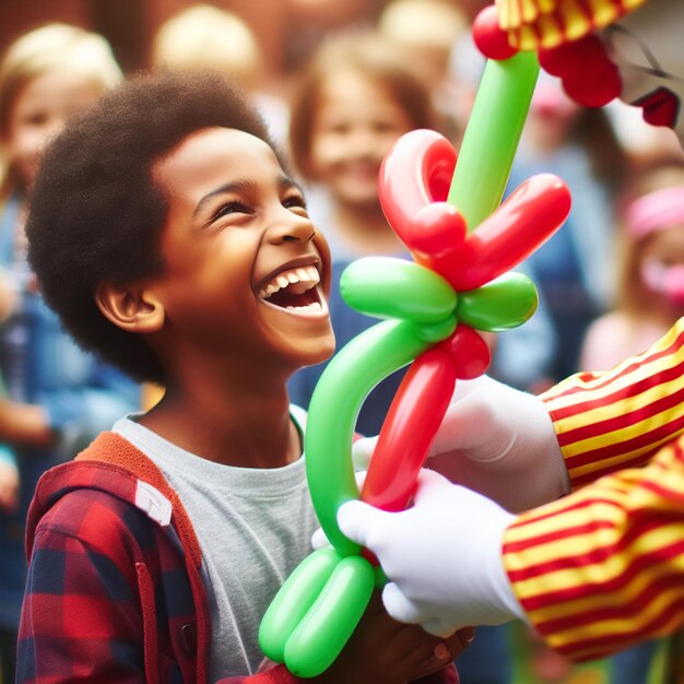 Glücklicher Karneval für afrikanische Jungen