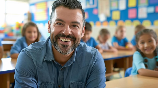 Foto glücklicher lehrertag hintergrund