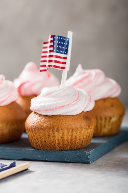 Glücklicher Präsidententag. Patriotic Baking Supply Cup Kuchenhalter für Urlaub und 4. Juli Konzepte.