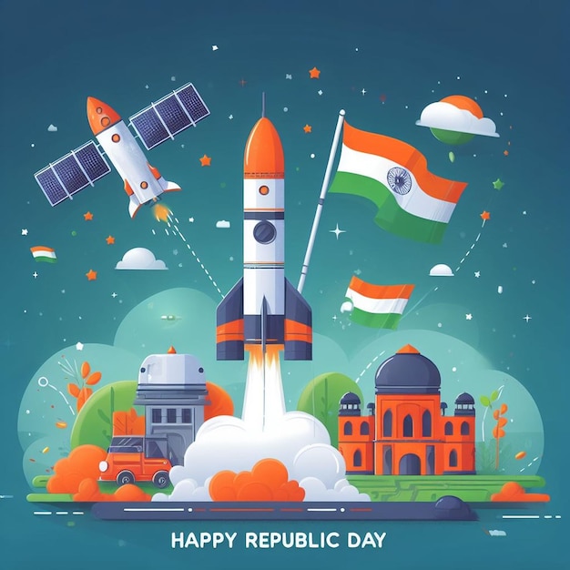 Glücklicher Republiktag Eine Zeit, um die Errungenschaften und Hoffnungen Indiens zu feiern