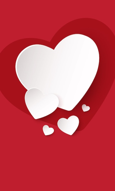Glücklicher Valentinstag Banner-Design