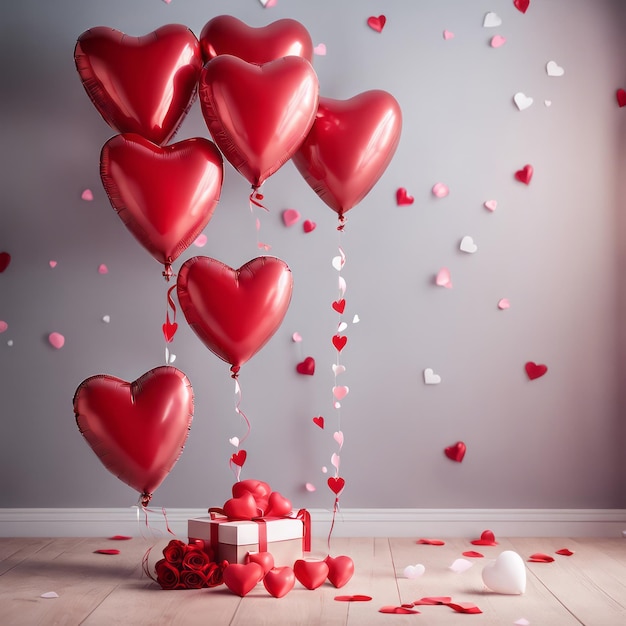Glücklicher Valentinstag Besonderer Anlass Jahrestag Vorlage Hintergrund