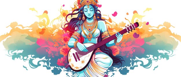 Glücklicher Vasant Panchami-Hintergrund