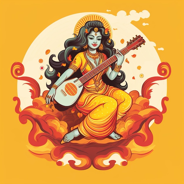 Glücklicher Vasant Panchami-Hintergrund