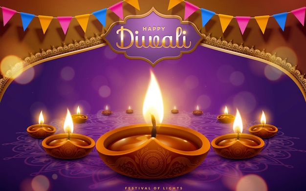 Foto glückliches diwali-fest