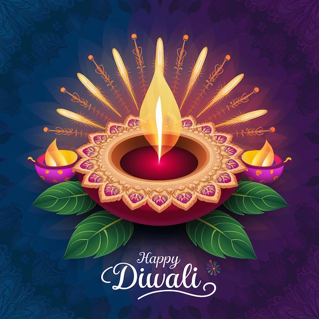 Glückliches Diwali schönes Poster Hintergrunddesign