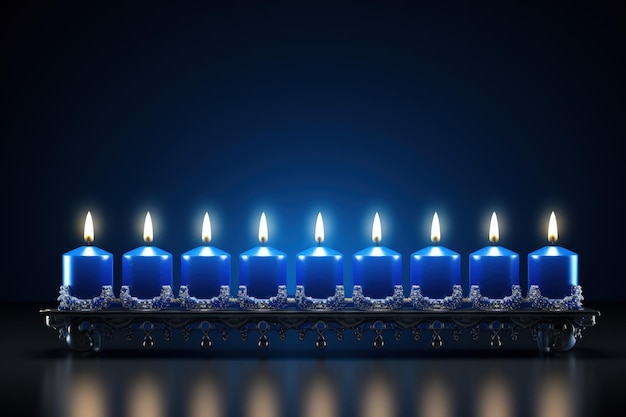 Glückliches Hanukkah, Fest der Lichter, Feier der nationalen geistigen Befreiung unseres Volkes, jüdischer Feiertag, Feier des Lichts, Feiertag der Makkabäer, Sieg über die Griechen, Einweihung des Altars und des Tempels.