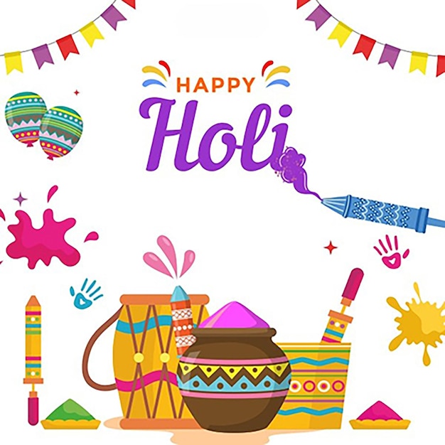 Glückliches Holi-Feiern