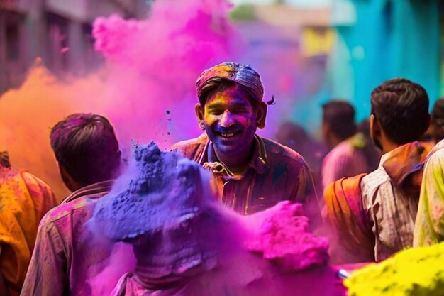 Glückliches Holi und Diwali Feiern