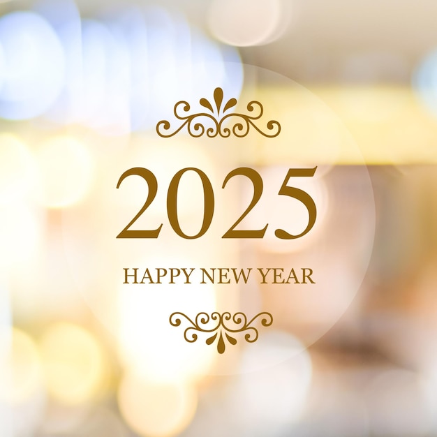 Glückliches neues Jahr 2025 Grüßkarte Banner