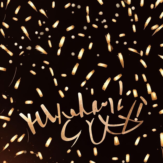 Glückliches neues Jahr Feuerwerk Konfetti Hintergrundbilder Sammlungen niedliche Tapeten ai generiert