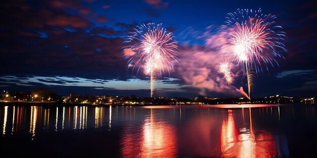 Glückliches Neujahrsfeuerwerk