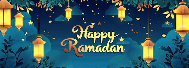 Glückliches Ramadan-Konzept