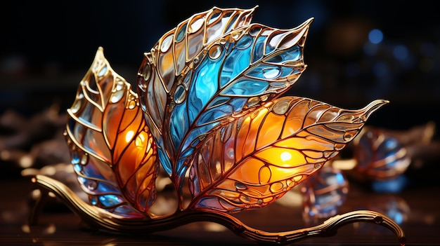 glühende Mosaikskulptur