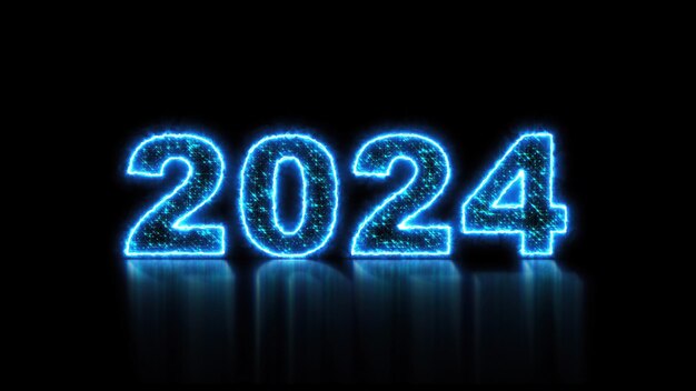 glühende Neon-Technologie Text computergeneriert d render