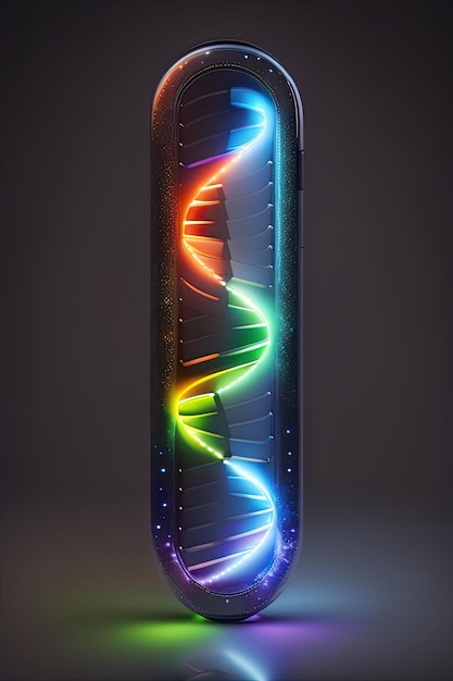 Glühender DNA-Strang