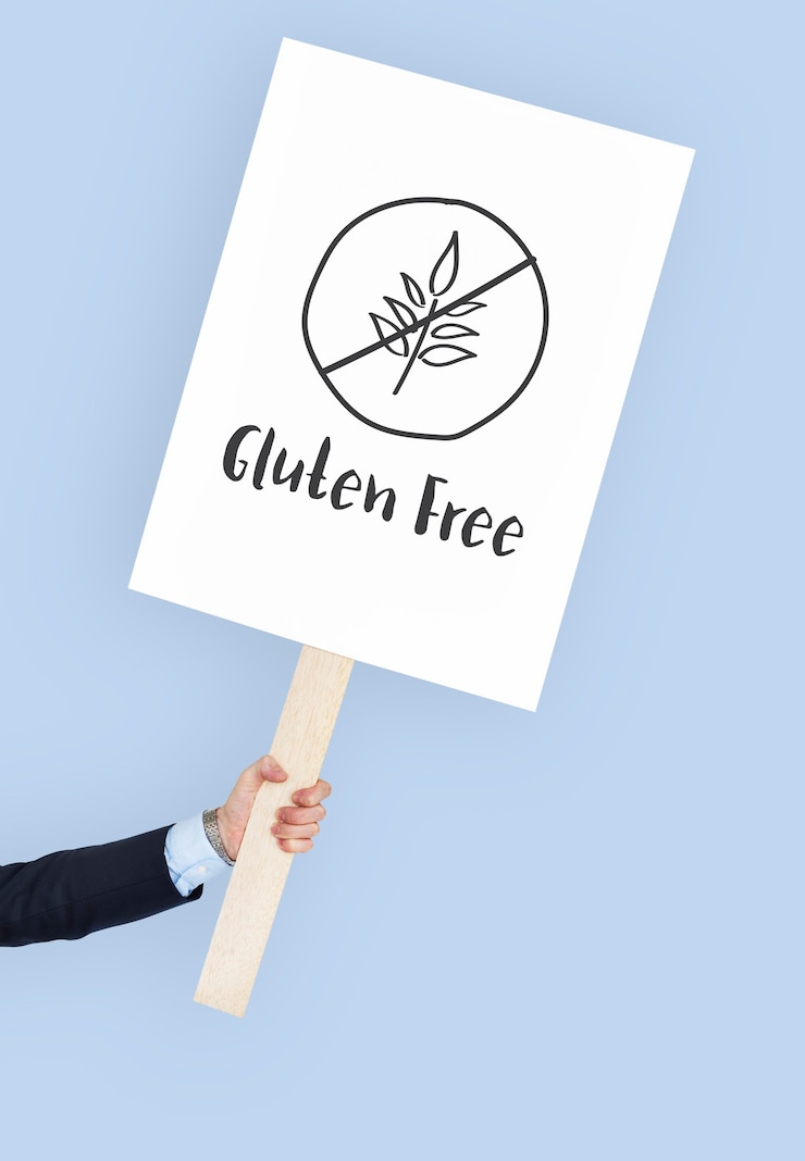 Foto glutenfreies konzept für einen gesunden lebensstil