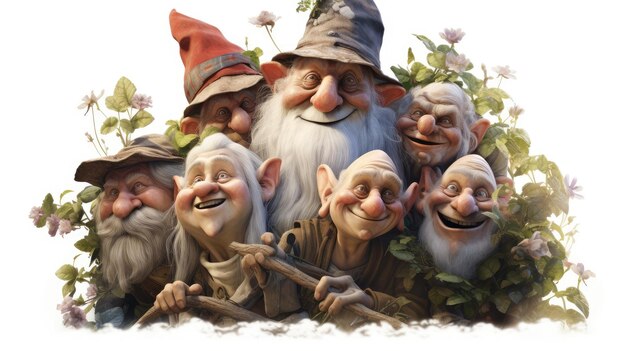 Gnomes Illustration kostenlose Foto HD 8K Tapete