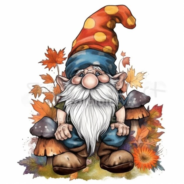 Foto gnomos caem sublimação clipart