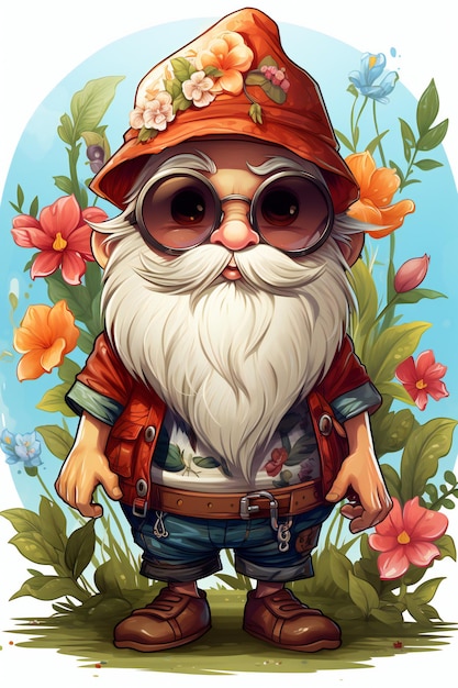 Los gnomos de verano Clipart