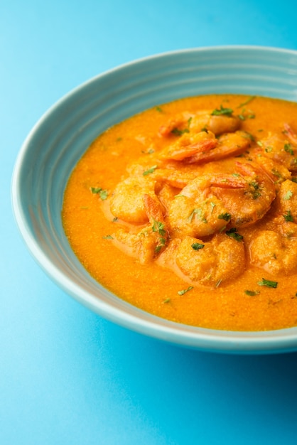 Goan Garnelen oder Shrimp Curry oder Zinga Masala auch bekannt als KolambiÃƒÂ'Ã'Â kalwanÃƒÂ'Ã'Â oder Tikhle