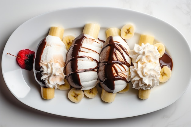Gönnen Sie sich die Delight TopDown Banana Split Dessert Temptation
