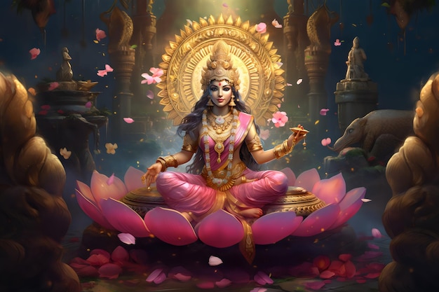 Göttin Lakshmi, Göttin des Geldes