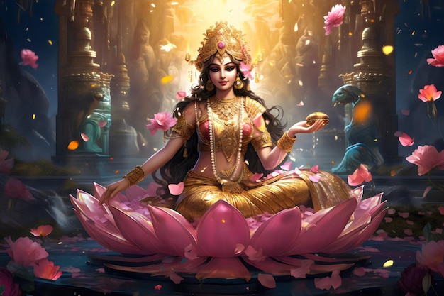 Göttin Lakshmi, Göttin des Geldes