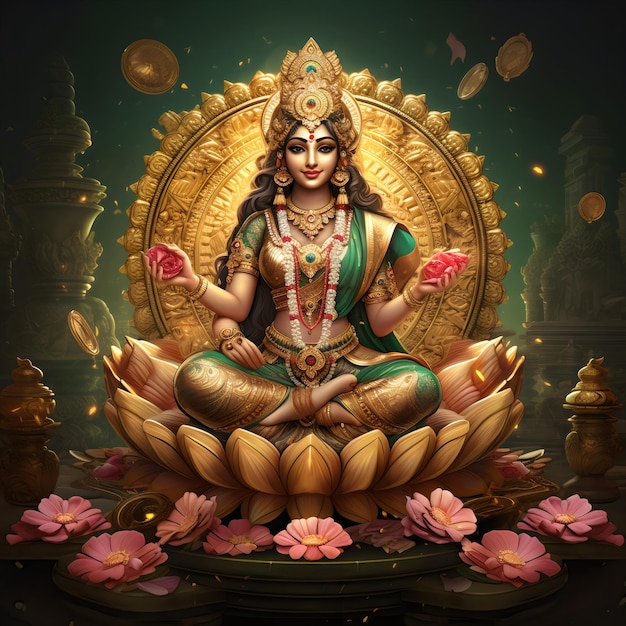 Göttin Lakshmi, Göttin des Geldes