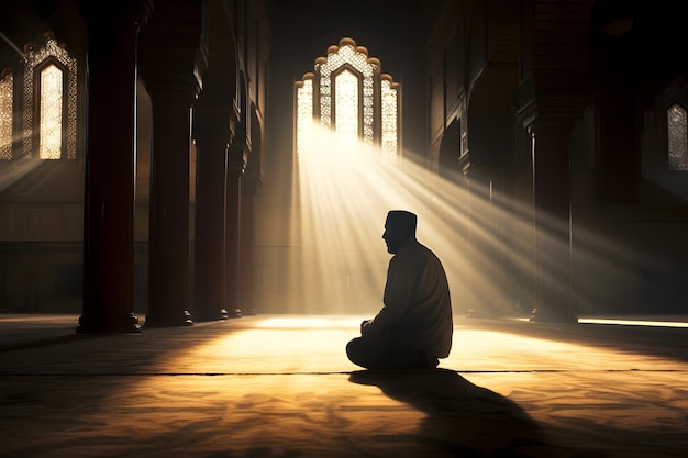 Göttliche Verbindung Gebet in der Moschee