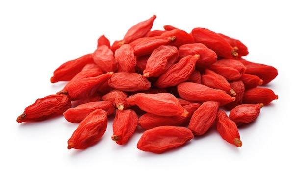 goji, aislado, en, un, fondo blanco