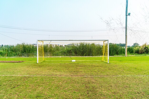 Foto un gol de futbol