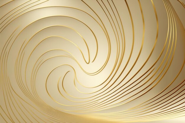 Gold abstrakte Linie Kunst Hintergrund Luxus-Tapeten-Dekorationsdesign