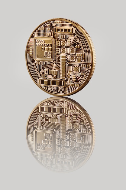 Gold Bitcoin Münze