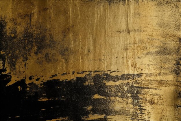 Gold-Distressed-Grunge-Textur, Patina-Kratzer, goldener Hintergrund