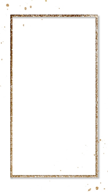 Gold glitter png Rahmen durchsichtiger Hintergrund