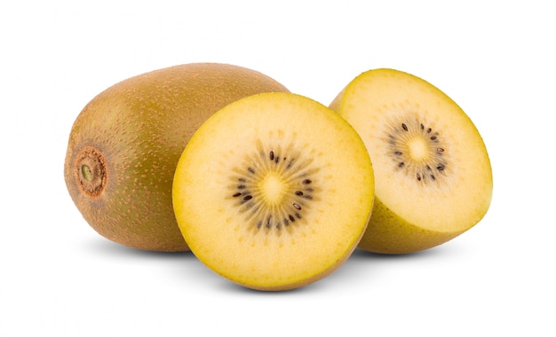 Gold Kiwis isoliert