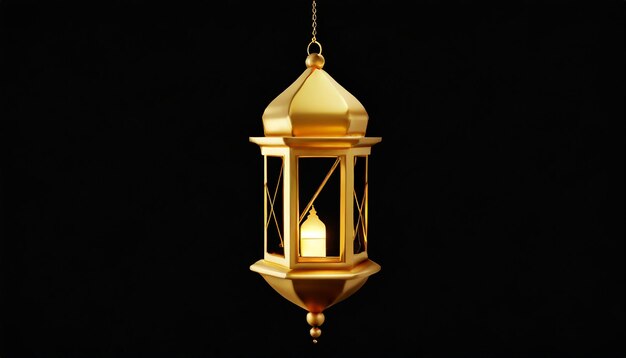 Foto gold lantern element dekoration islamische ramadan kareem