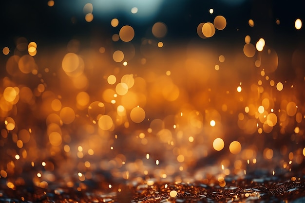 Gold-Licht-Bokeh-Wandpapier